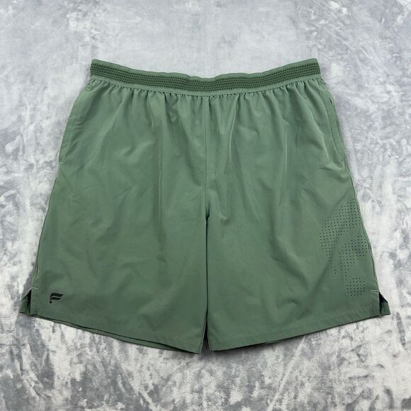 Fabletics Shorts Mens Sz XXL Green Fundamental Lined Lightweight Gym Workout - Picture 1 of 12